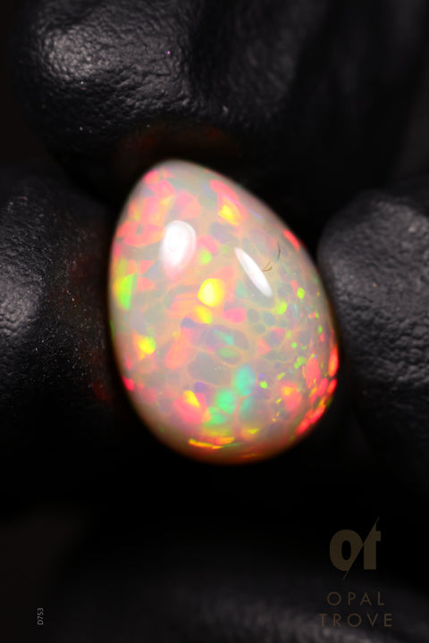 6.45ct Natural Ethiopian Teardrop Cabochon