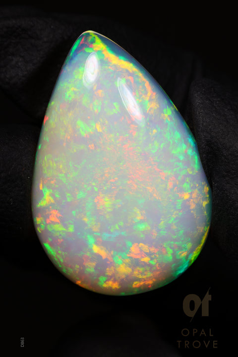 24.60ct Natural Ethiopian Teardrop Cabochon