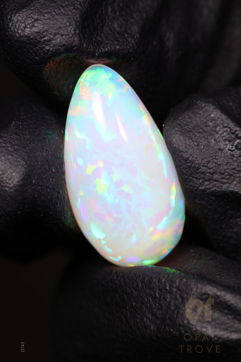 9.60ct Natural Ethiopian Teardrop Cabochon