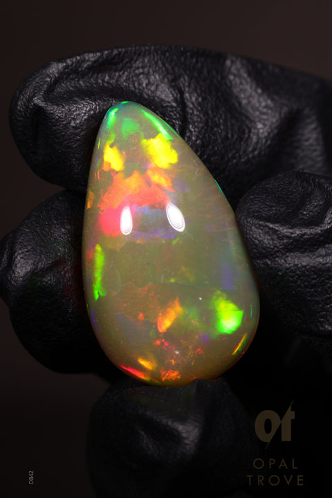 26.65ct Natural Ethiopian Teardrop Cabochon