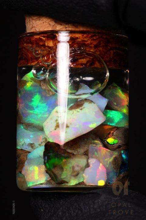 5.00g Rough Ethiopian Chalk Opal Jar
