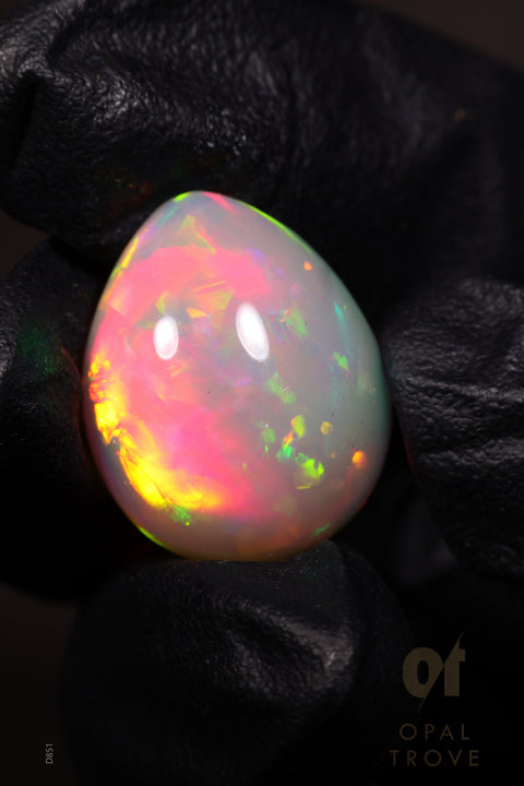 16.00ct Natural Ethiopian Teardrop Cabochon