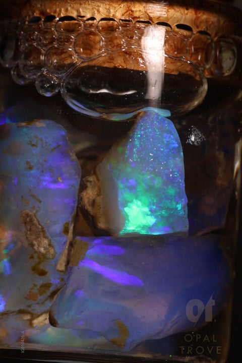 5.00g Rough Ethiopian Chalk Opal Jar
