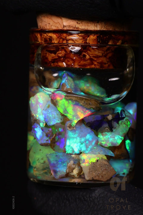 5.00g Rough Ethiopian Chalk Opal Jar