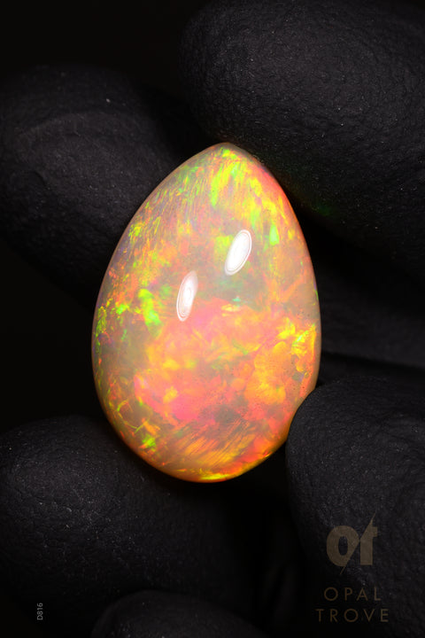 16.45ct Natural Ethiopian Teardrop Cabochon