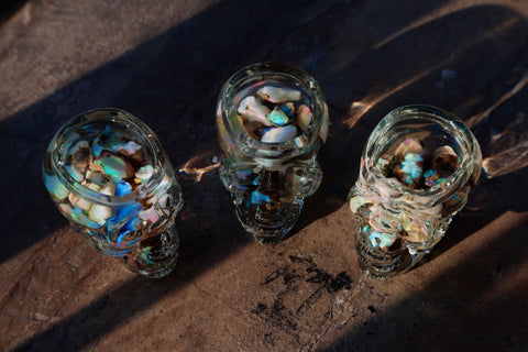 Skull Chalk Jars