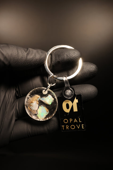 Opal Resin Keychain