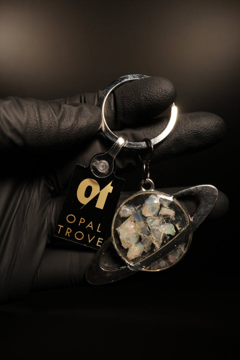 Opal Resin Keychain