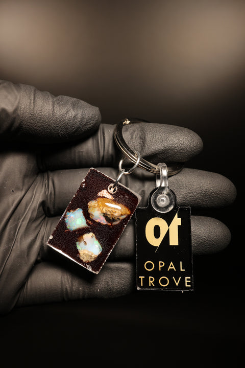 Opal Resin Keychain