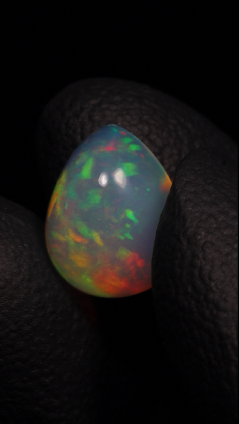 3.28ct Teardrop Cabochon