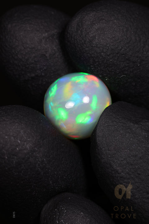 3.45ct Natural Ethiopian Round Cabochon