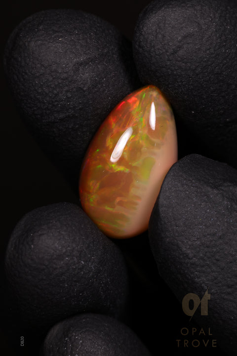 4.45ct Natural Ethiopian Teardrop Cabochon