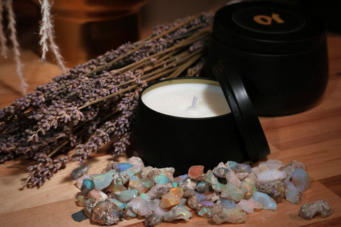 Lavender JG Opal Candle